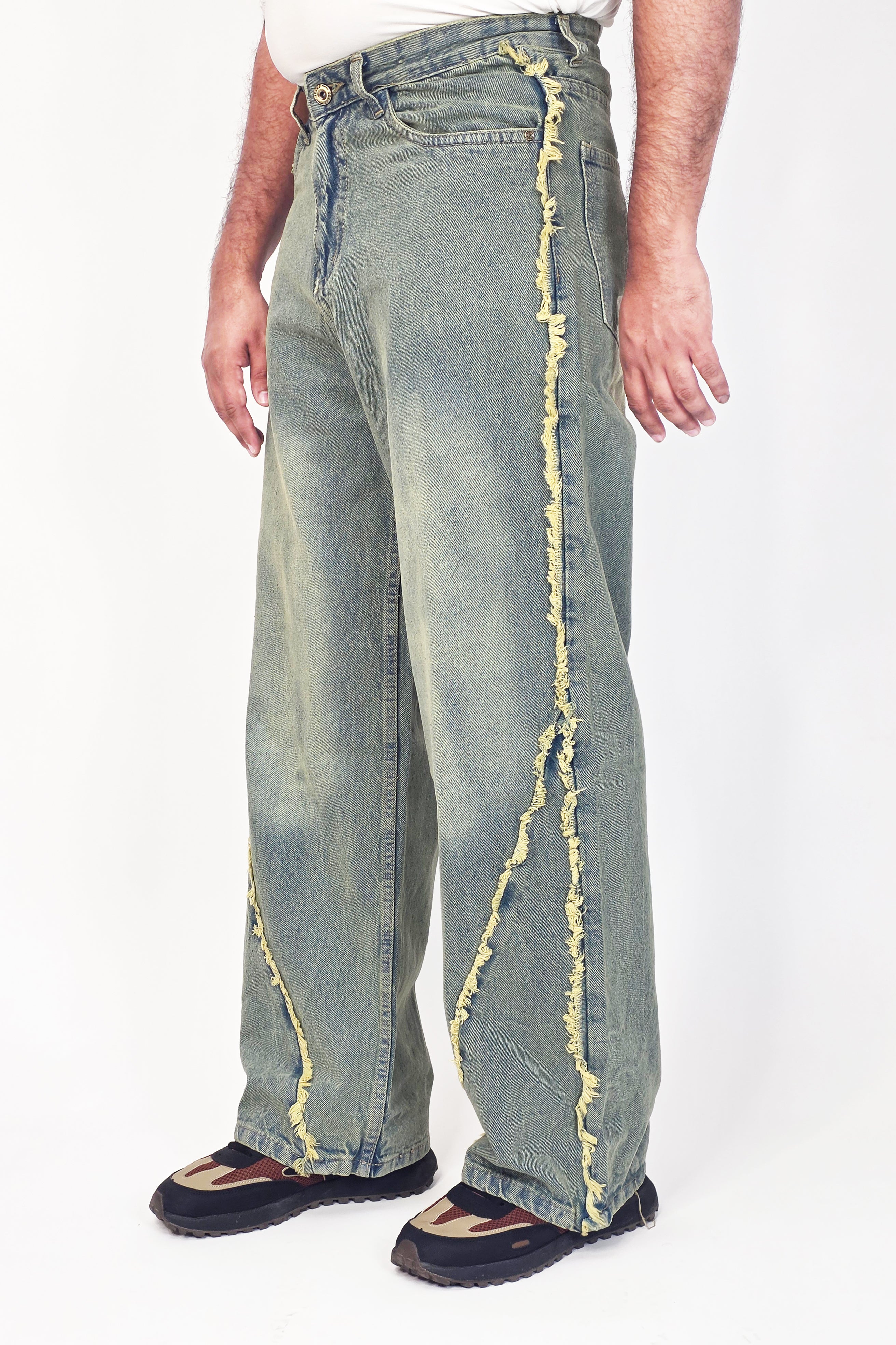 Sidefade Raw-Edge Denim