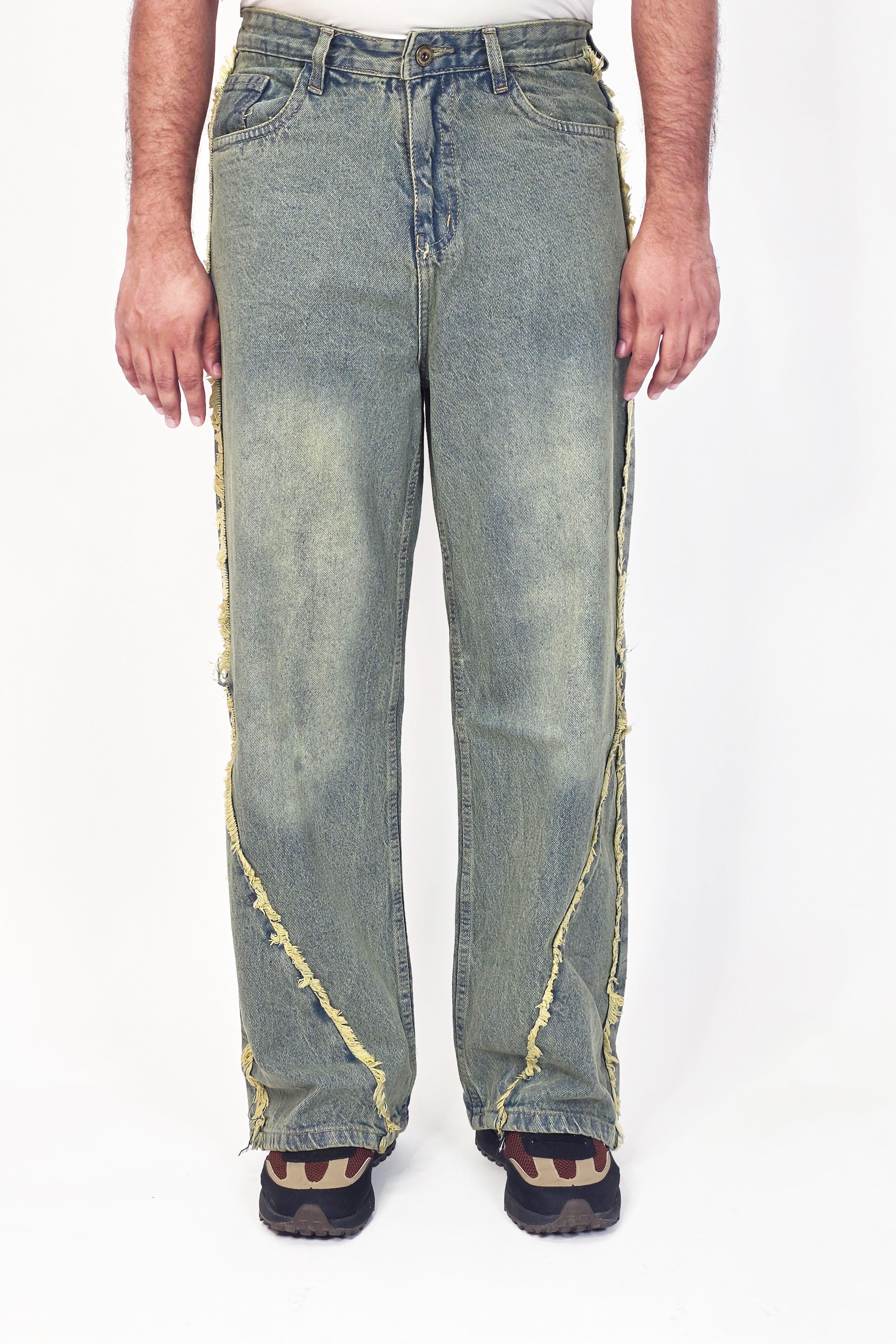 Sidefade Raw-Edge Denim