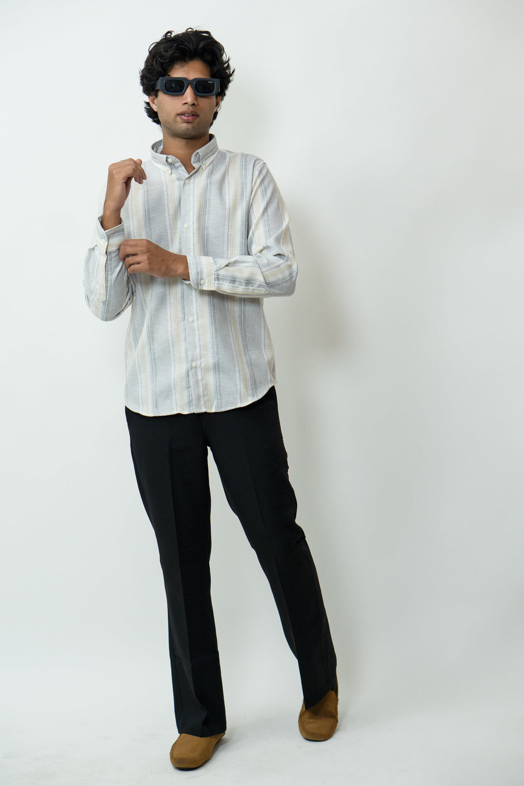 Dredge Off White Stripe Shirt Dredge