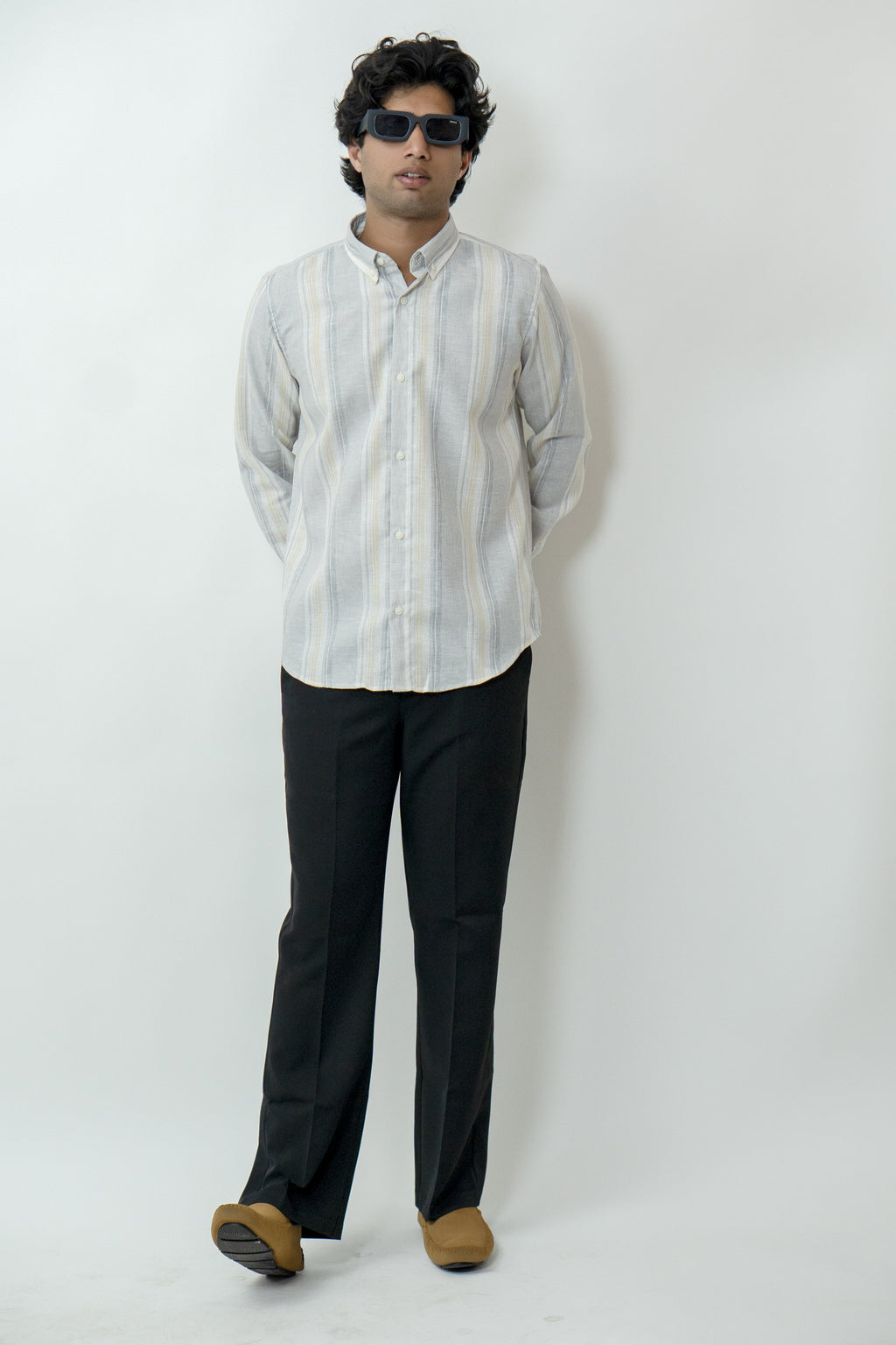 Dredge Off White Stripe Shirt Dredge