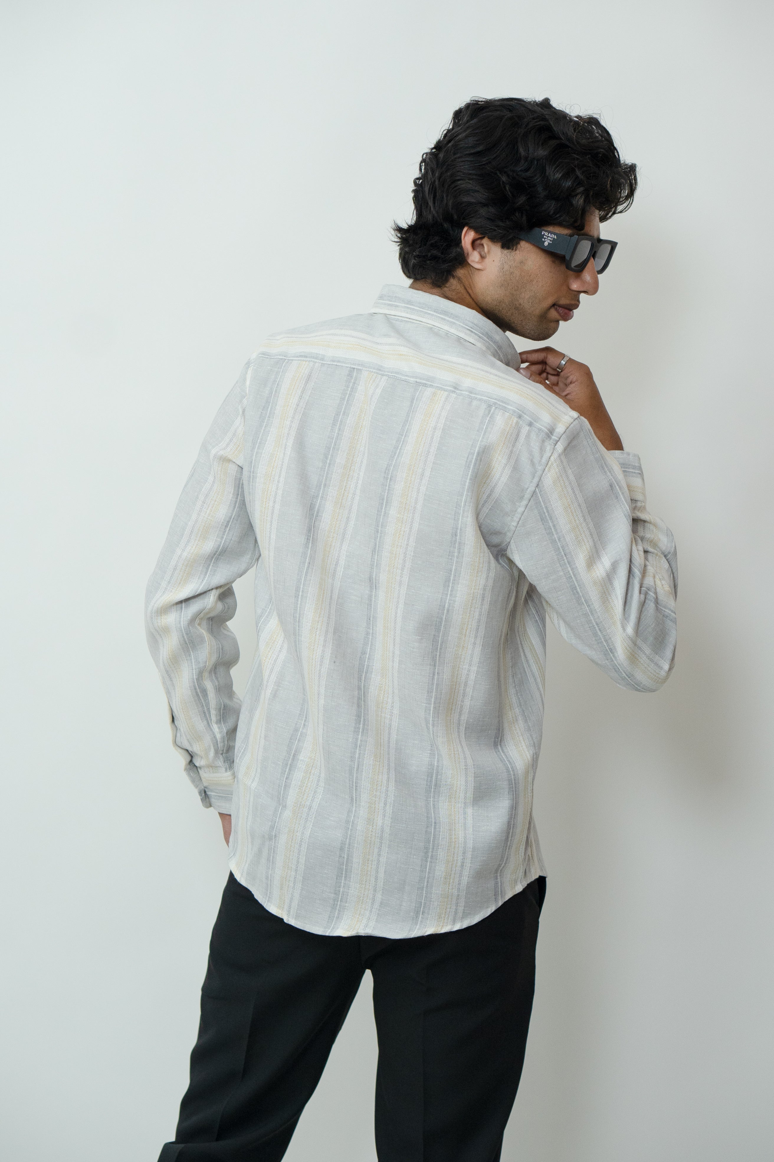 Dredge Off White Stripe Shirt Dredge