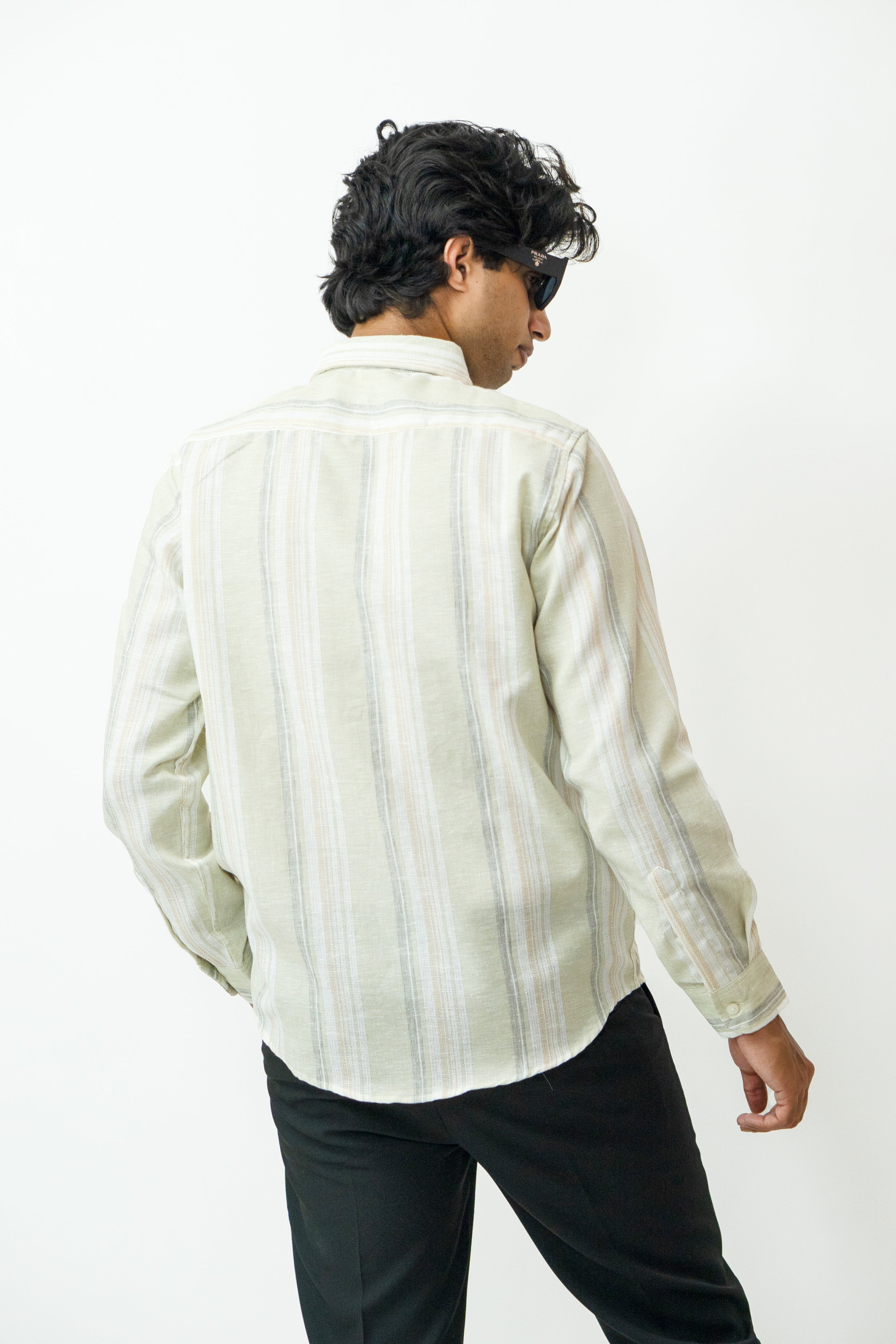 Dredge Cream Stripe Shirt Dredge
