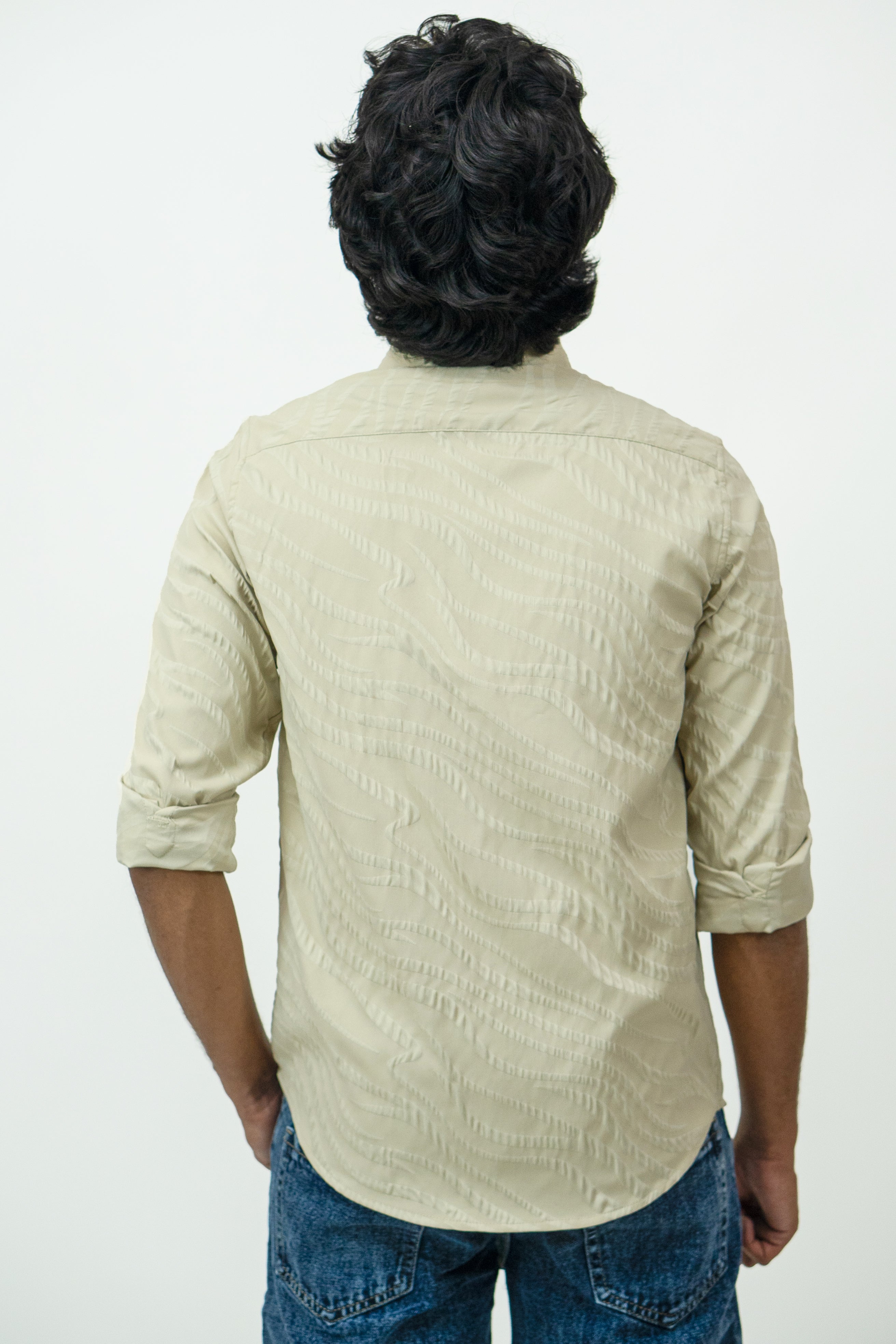 Dredge Textured Beige Shirt Dredge