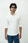 Dredge Textured White Jacquard Shirt Dredge