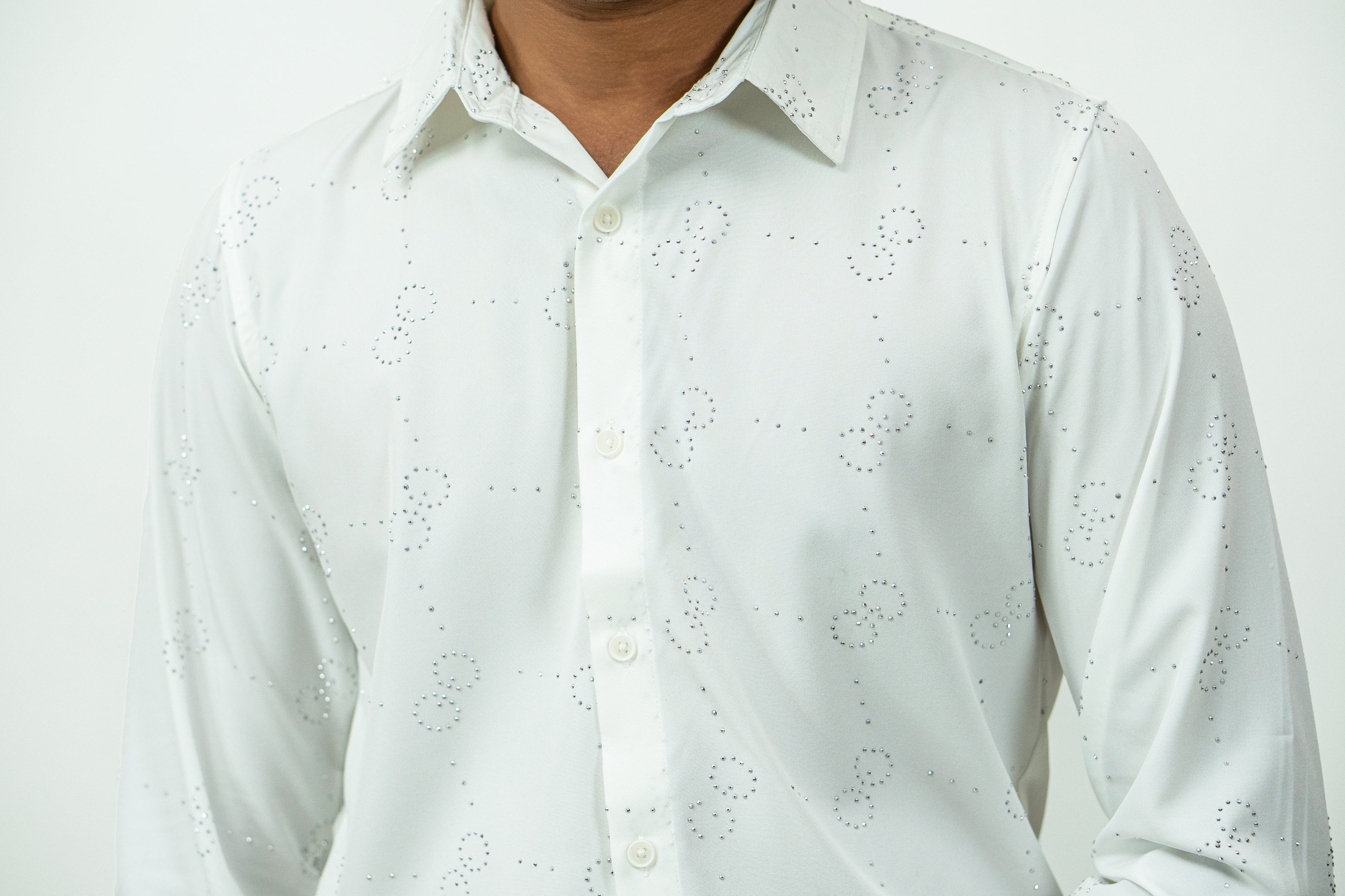 Dredge White Party Wear Shirt Dredge
