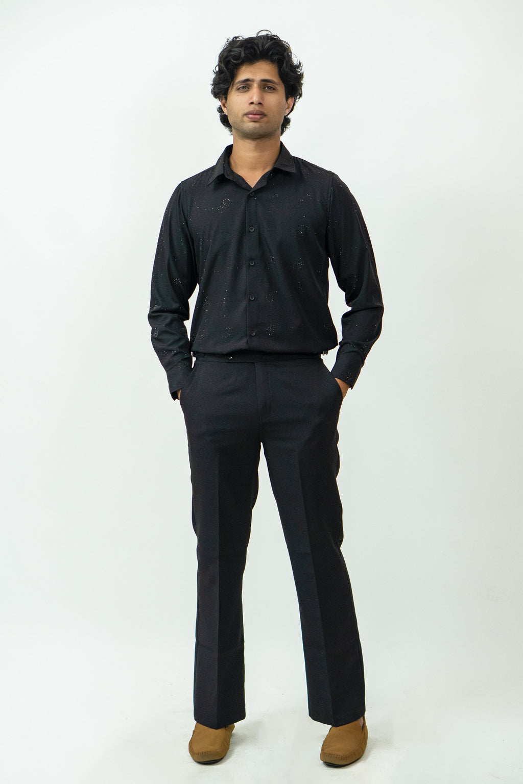 Dredge Embellished Black Shirt Dredge