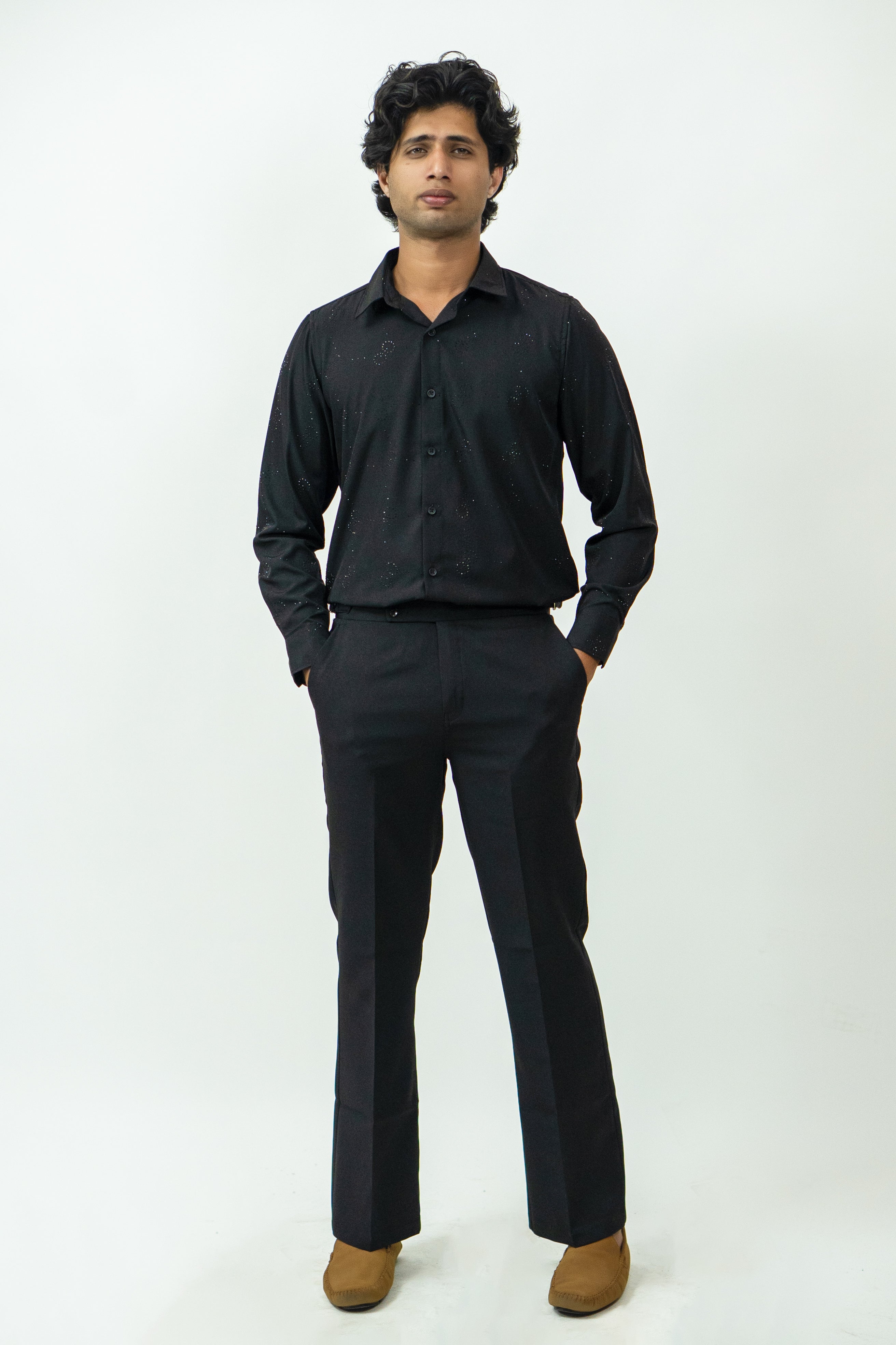 Dredge Embellished Black Shirt Dredge