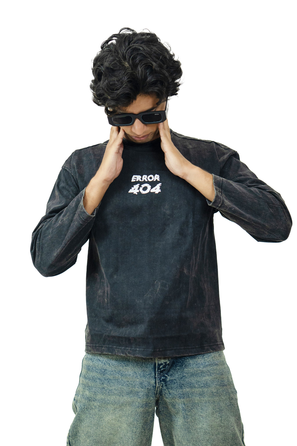 Acid Wash Error 404 T-shirt
