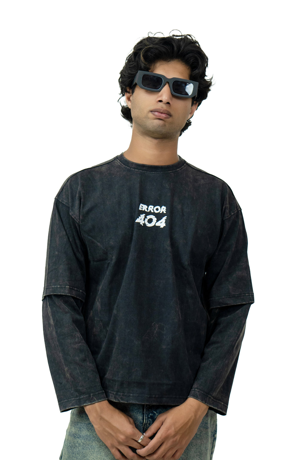 Acid Wash Error 404 T-shirt