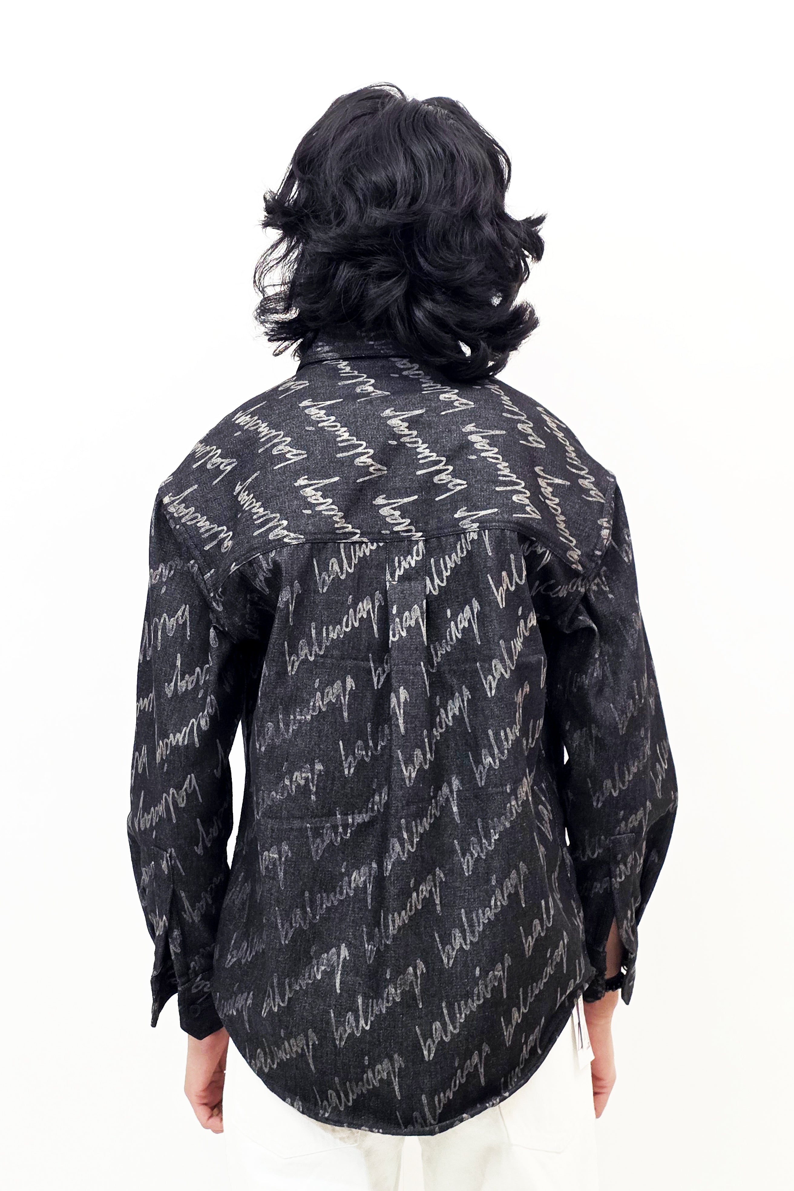 Denim Black Balenciaga Shirt