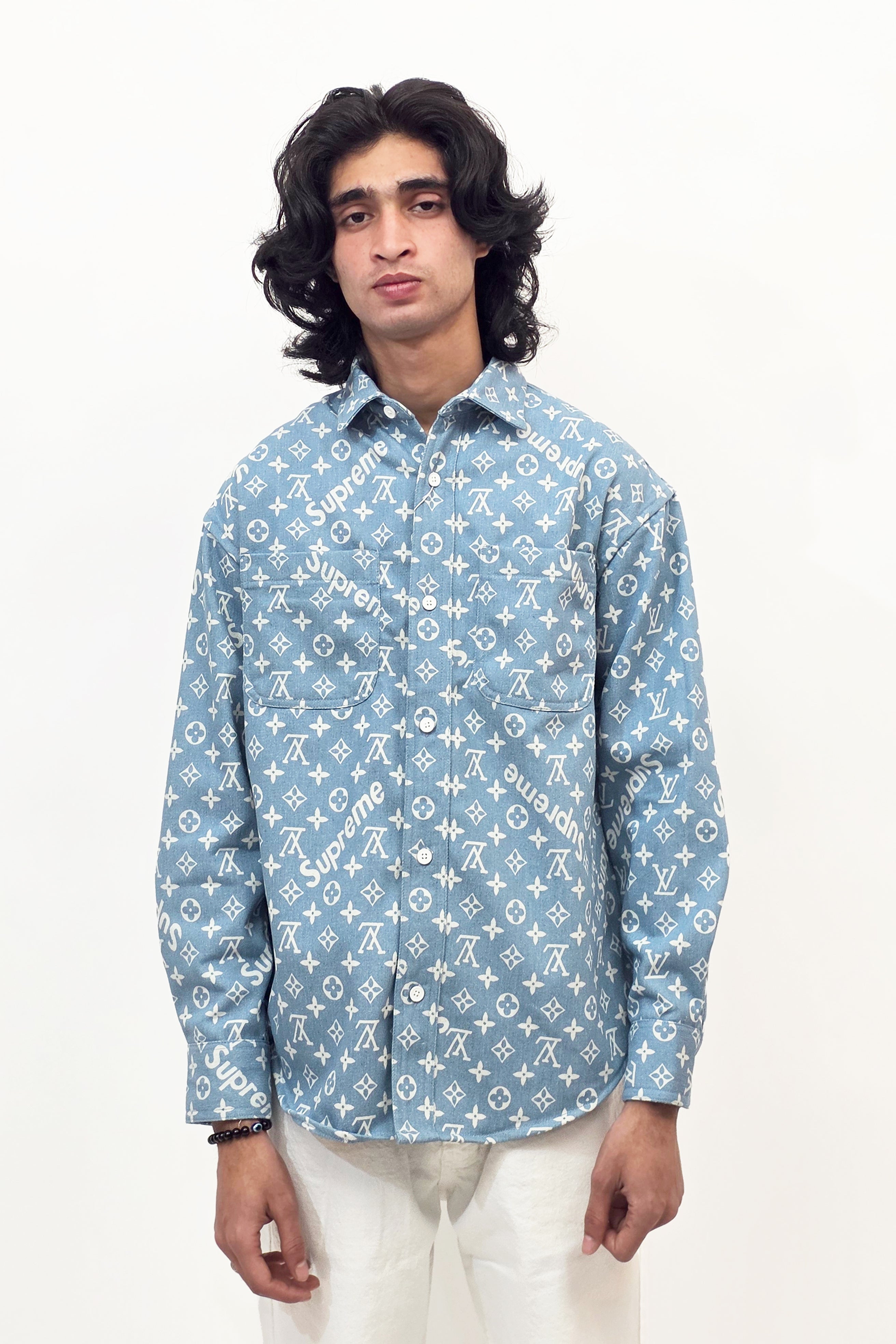 Denim Light Blue Supreme Shirt