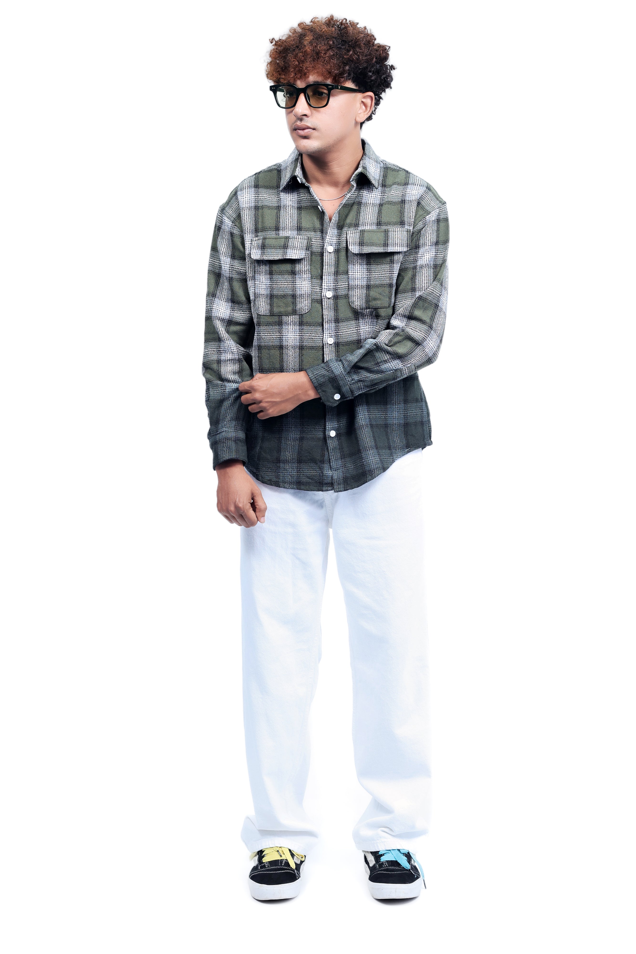 Dredge Men's Dyed Shirts Olive Green