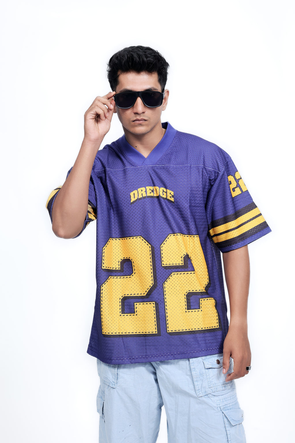 Dredge Supply  Purple and Yellow Mesh Sporty