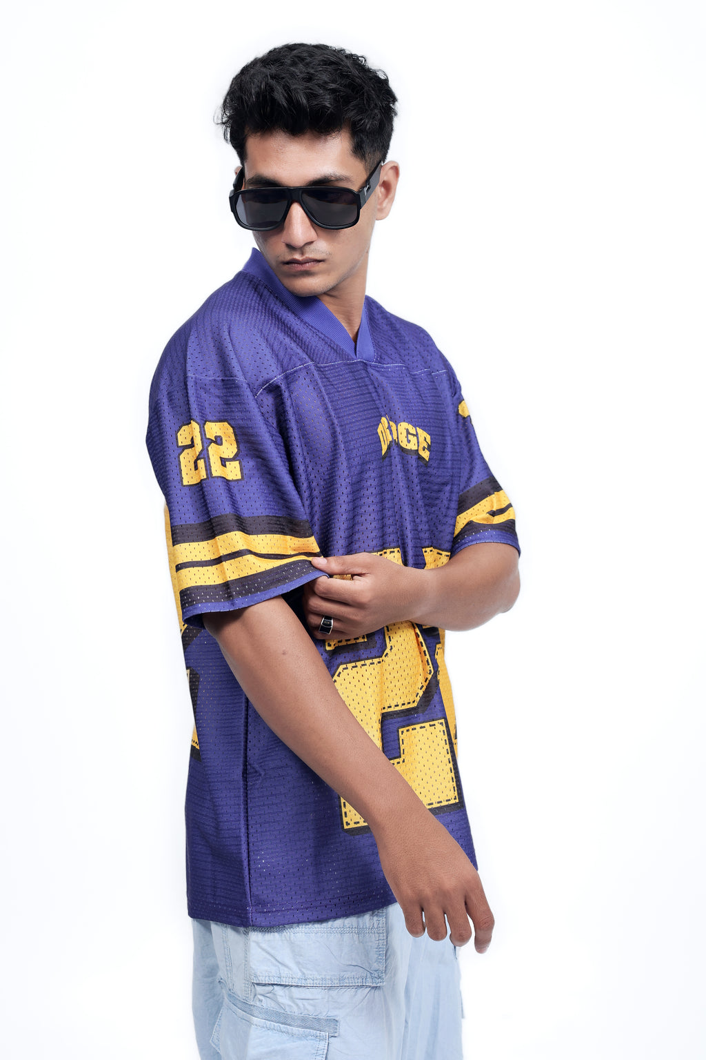 Dredge Supply  Purple and Yellow Mesh Sporty