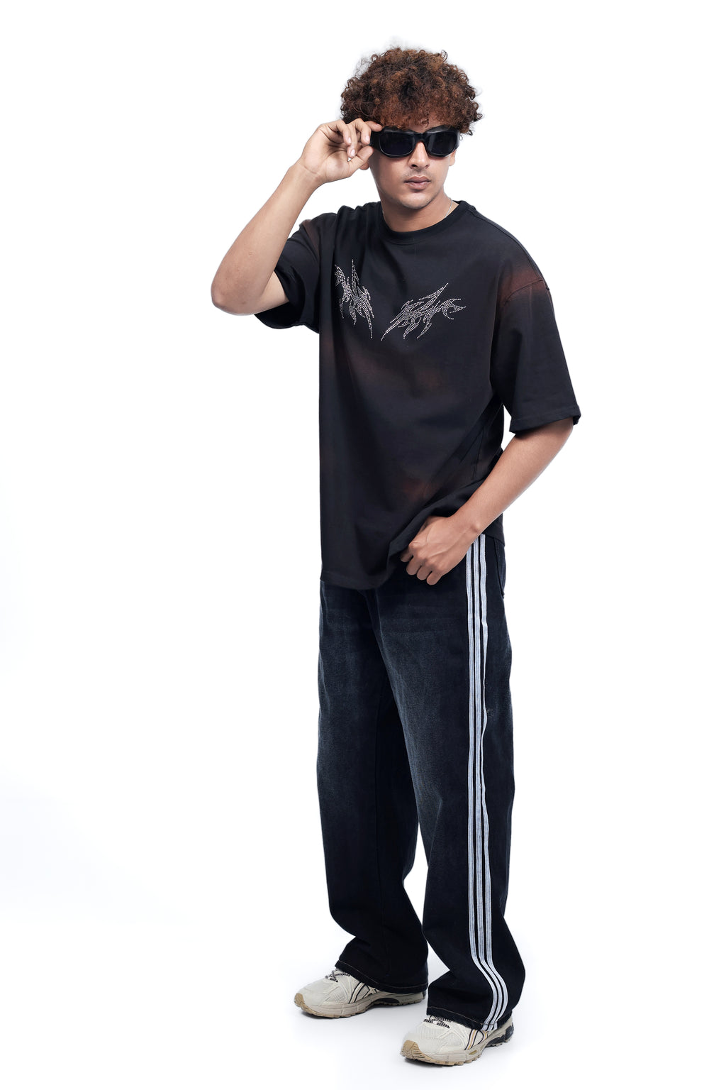 Dredge Oversized Black Tribal Flame