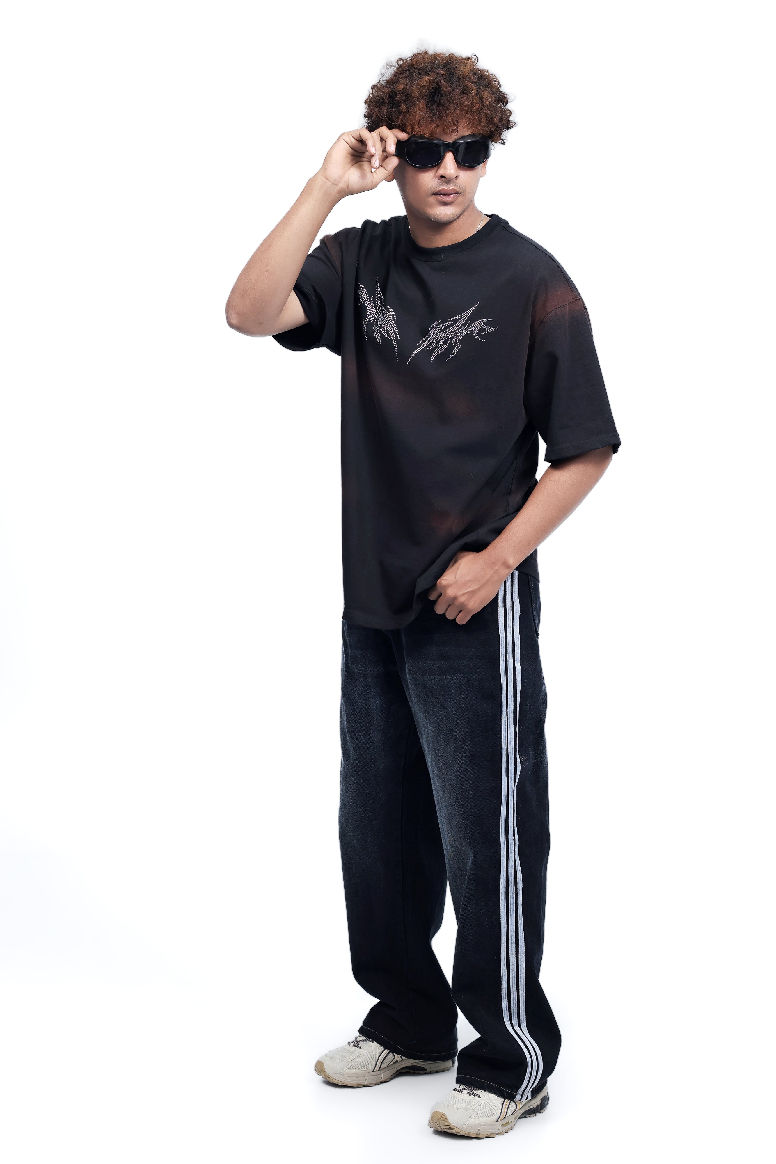 Dredge Oversized Black Tribal Flame