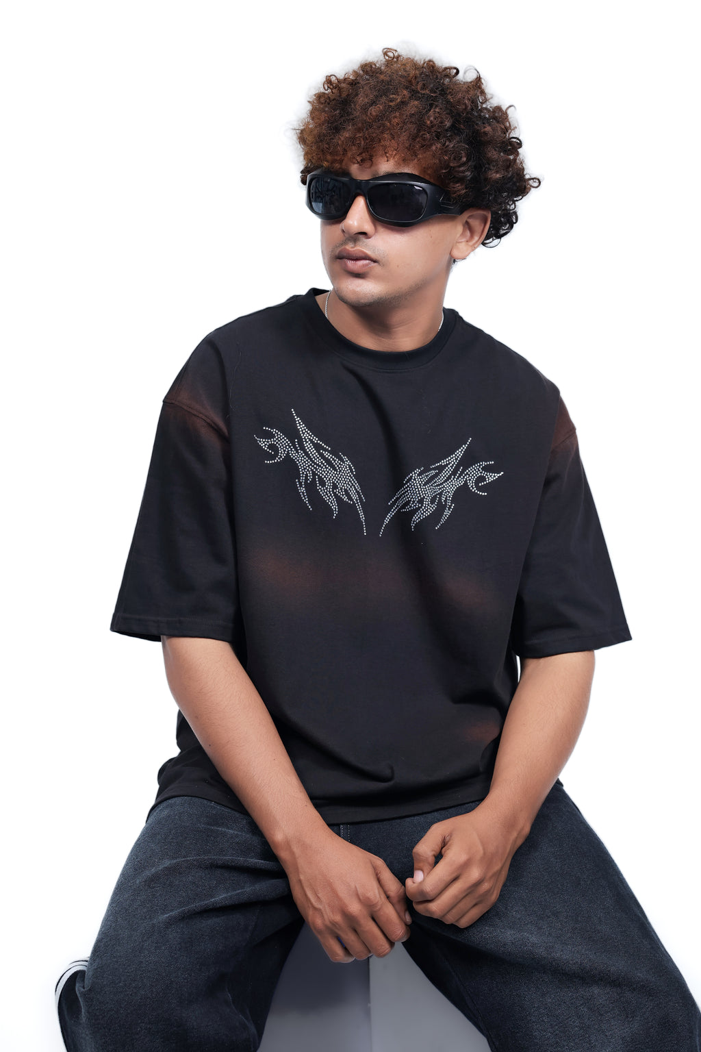 Dredge Oversized Black Tribal Flame