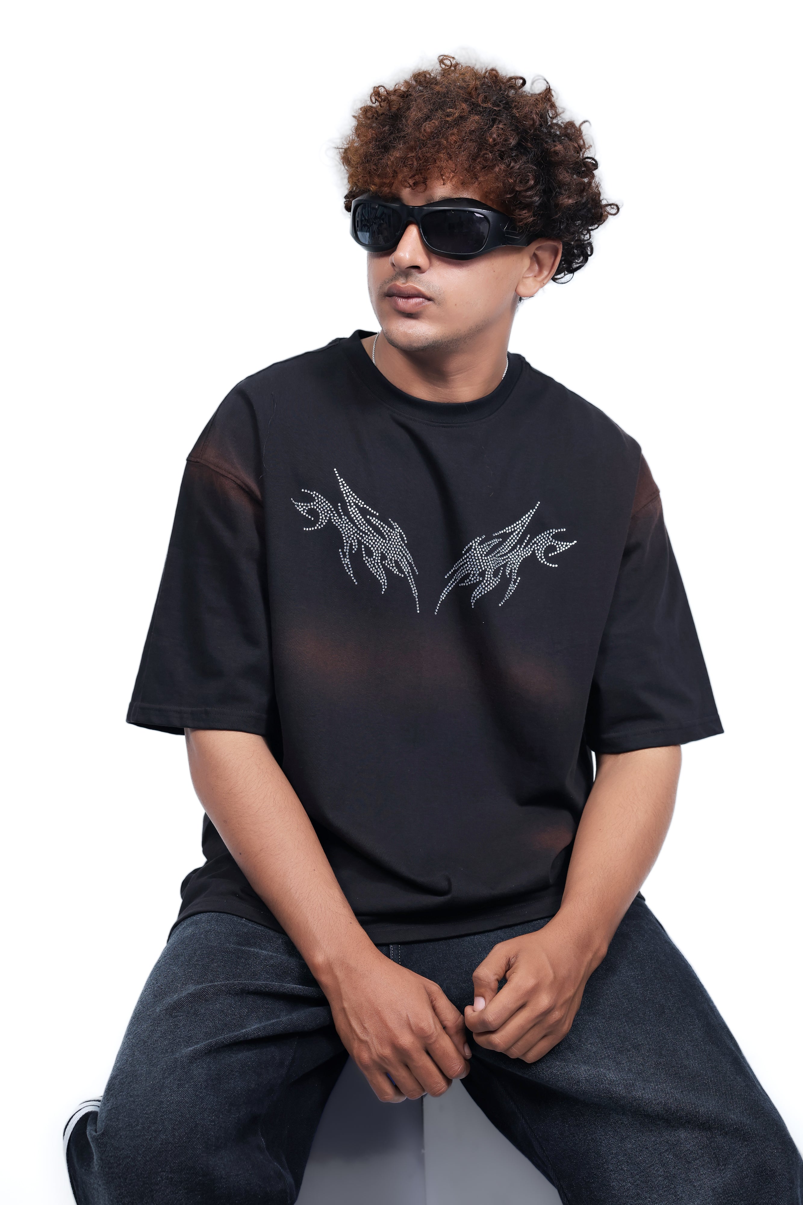 Dredge Oversized Black Tribal Flame