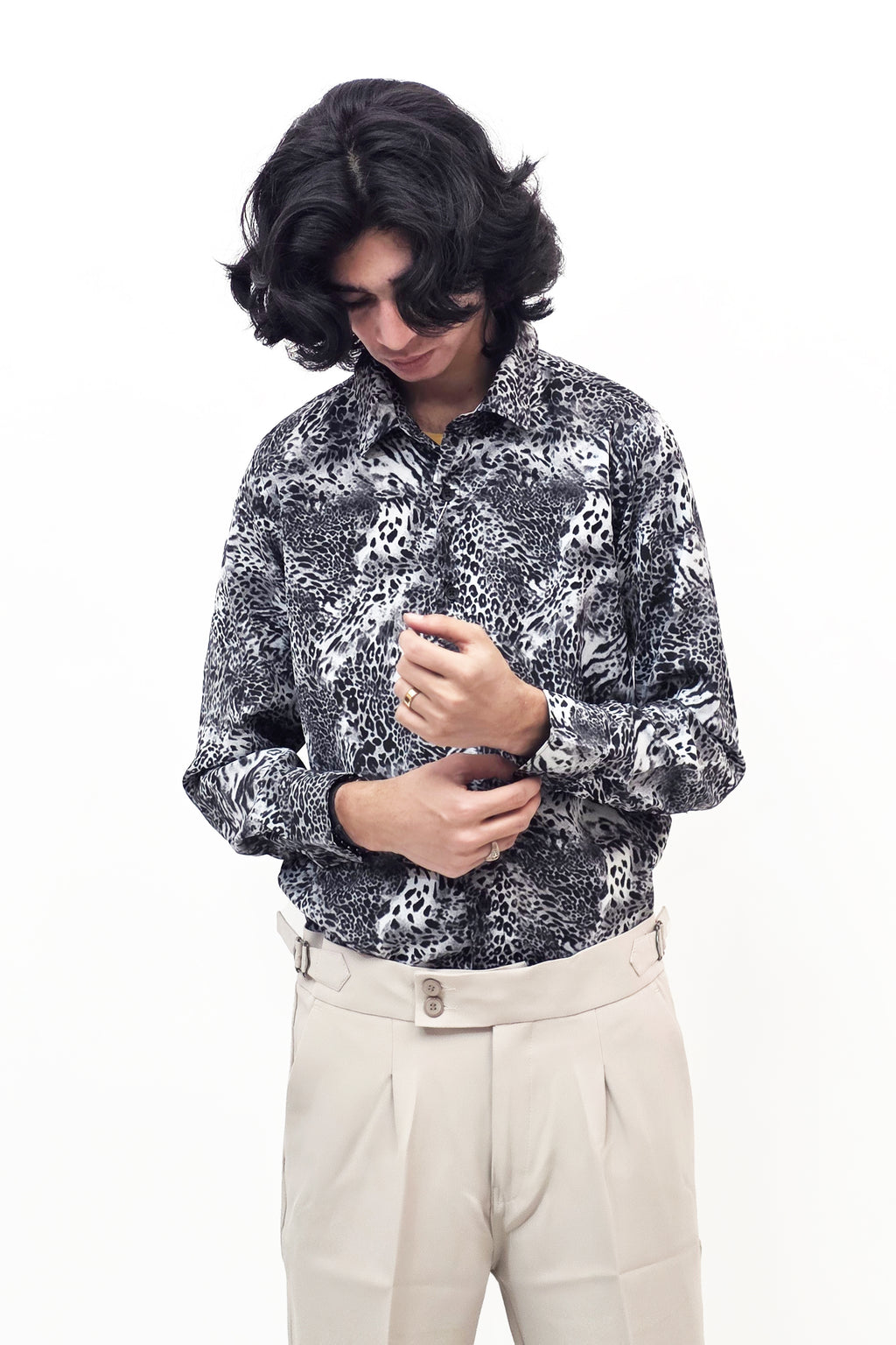 Black & White Texture Shirt