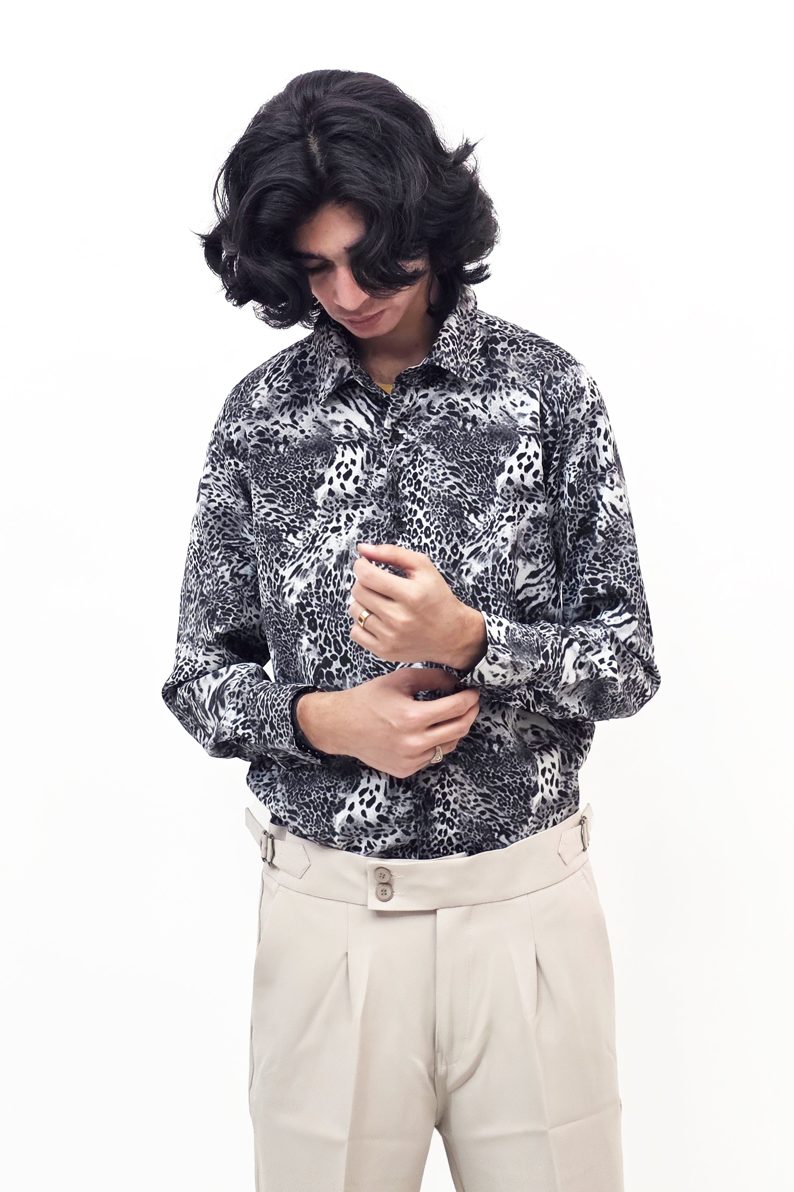 Black & White Texture Shirt