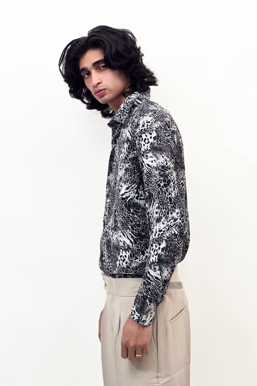 Black & White Texture Shirt