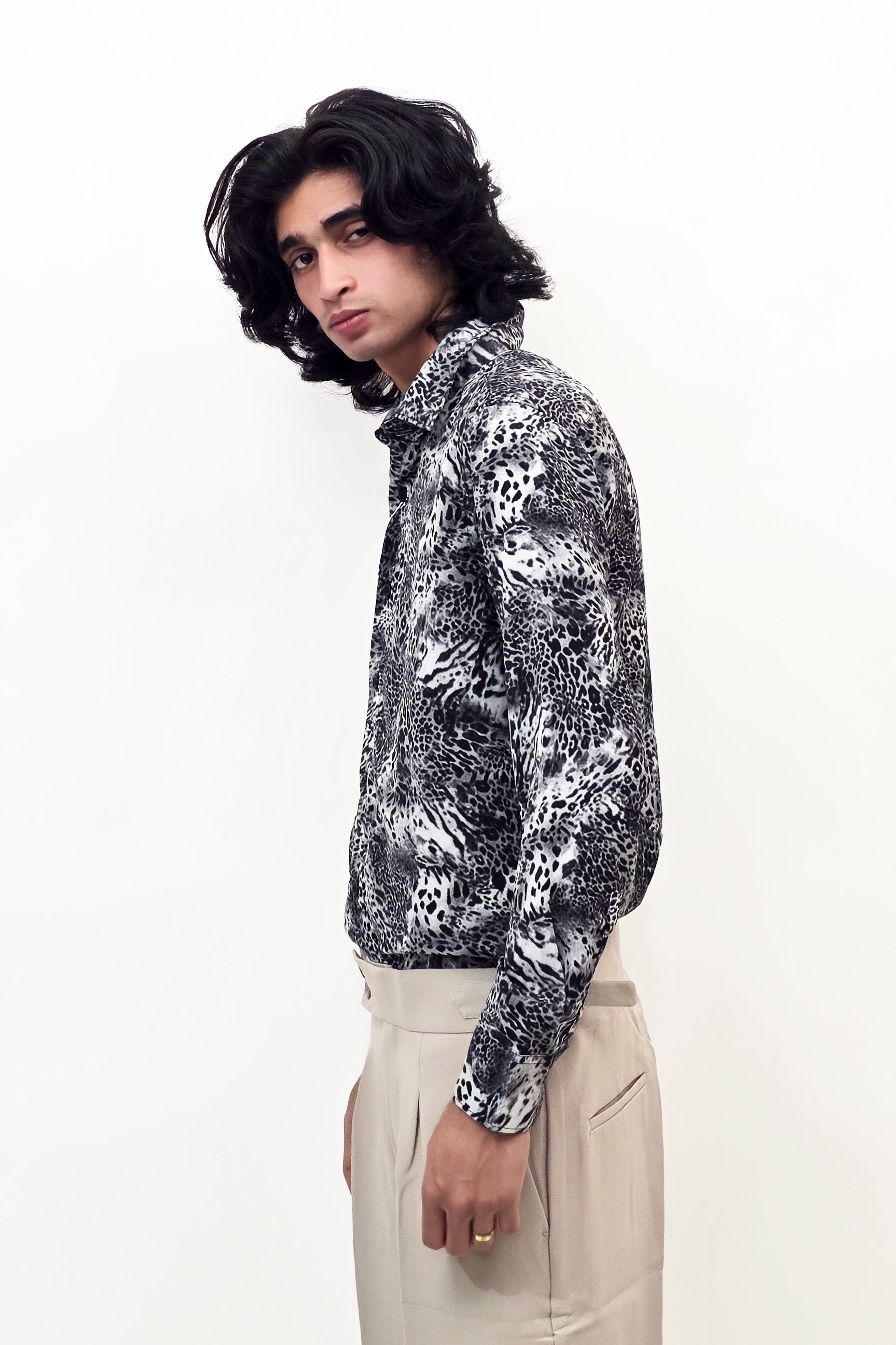 Black & White Texture Shirt