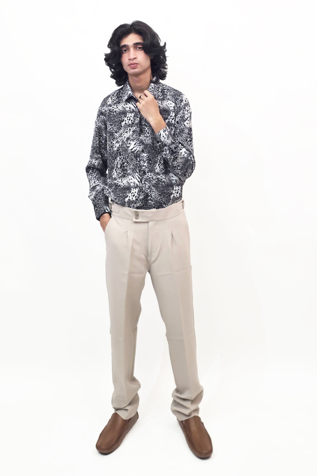 Black & White Texture Shirt