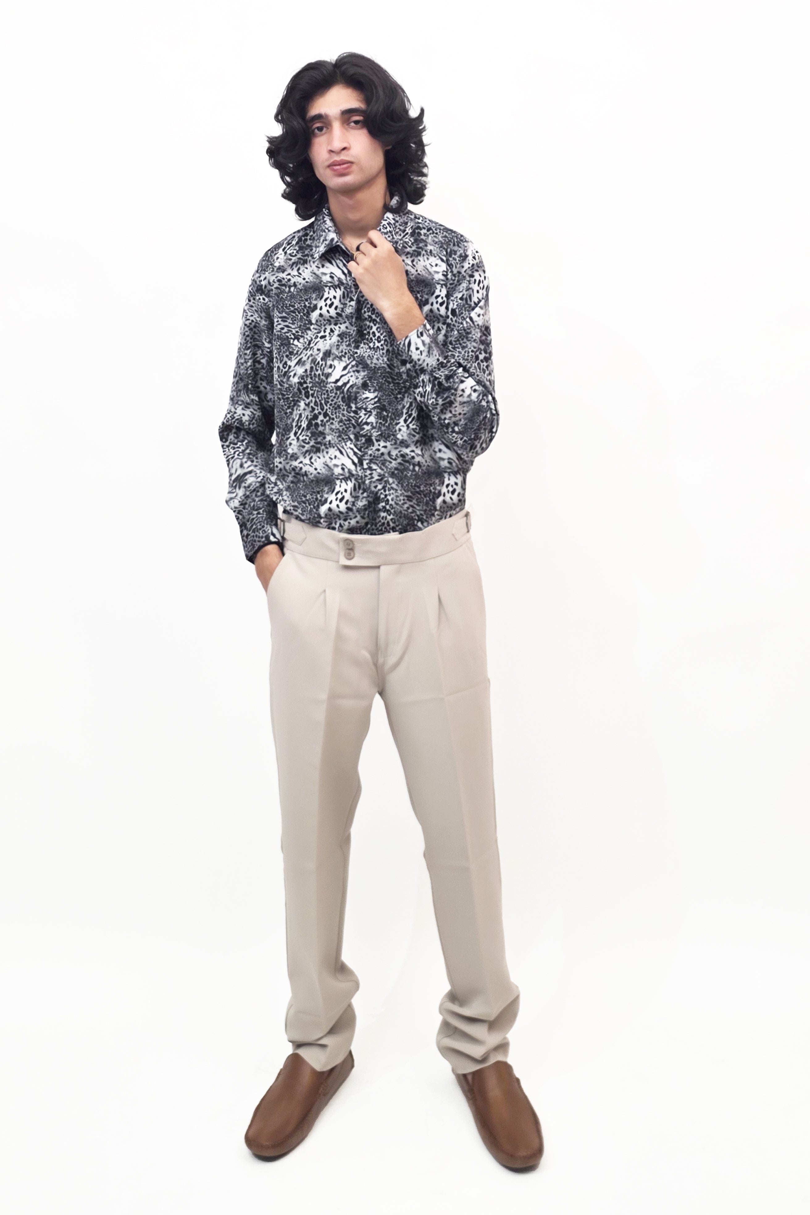 Black & White Texture Shirt