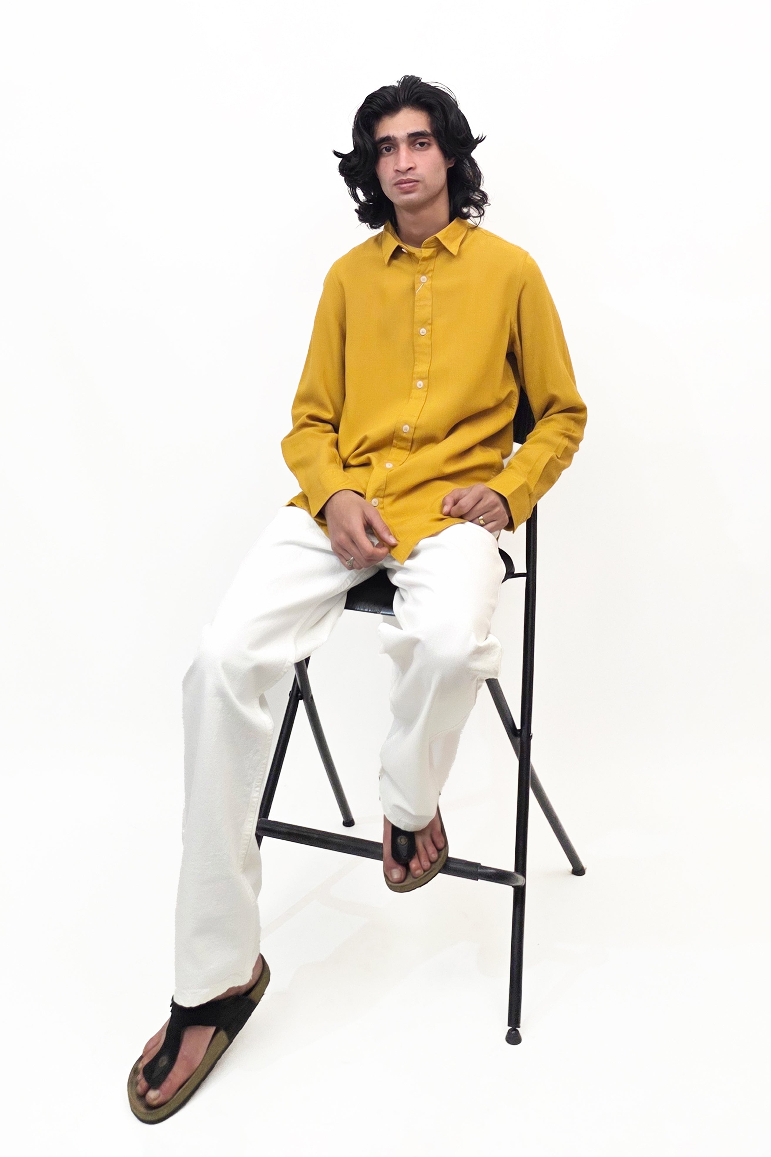 Linen Yellow Shirt