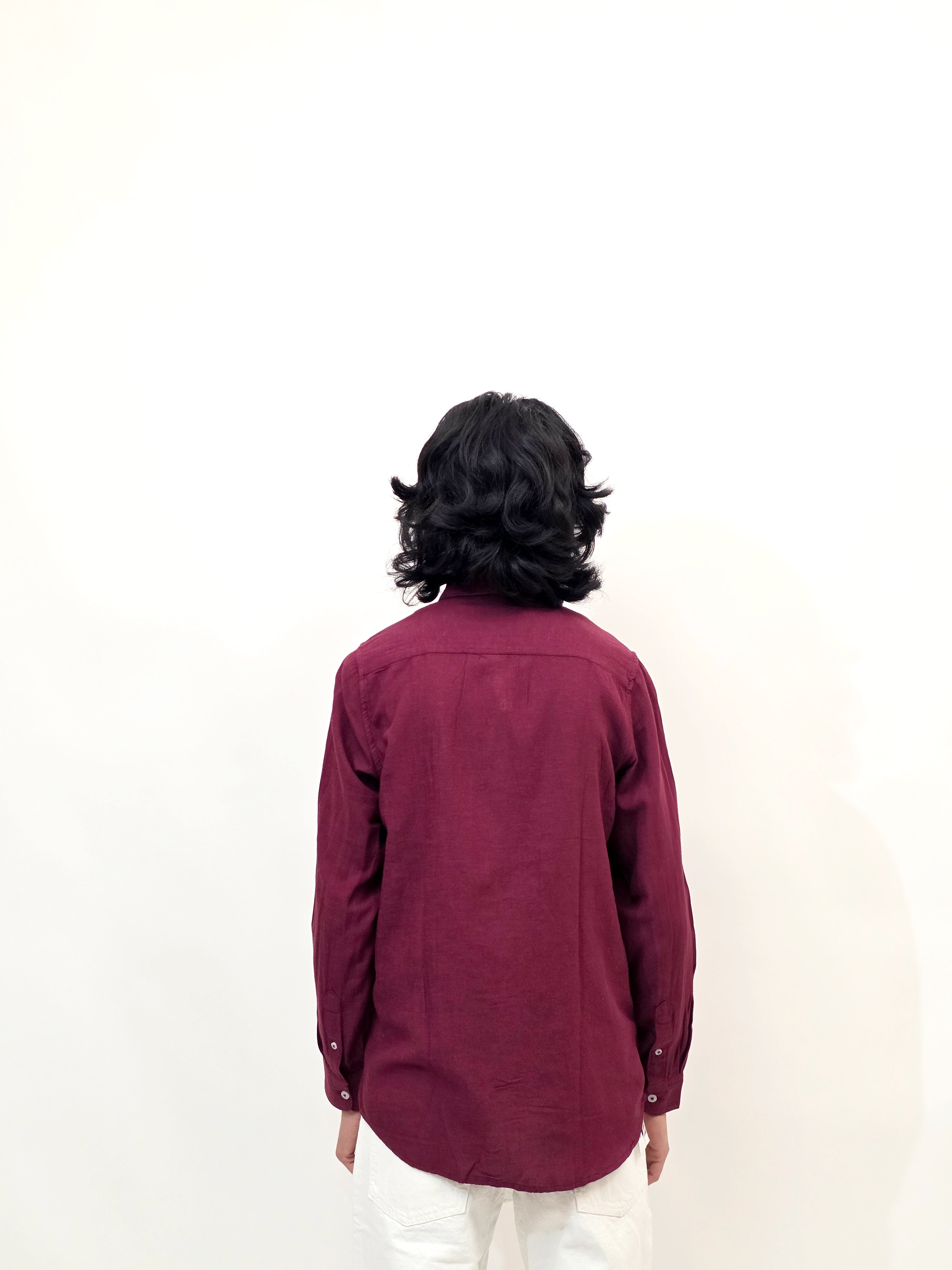 Dredge Linen Burgundy Shirt