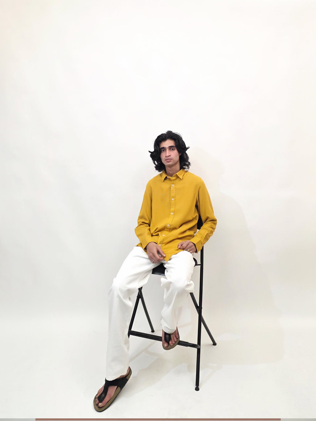 Dredge Linen Yellow Shirt