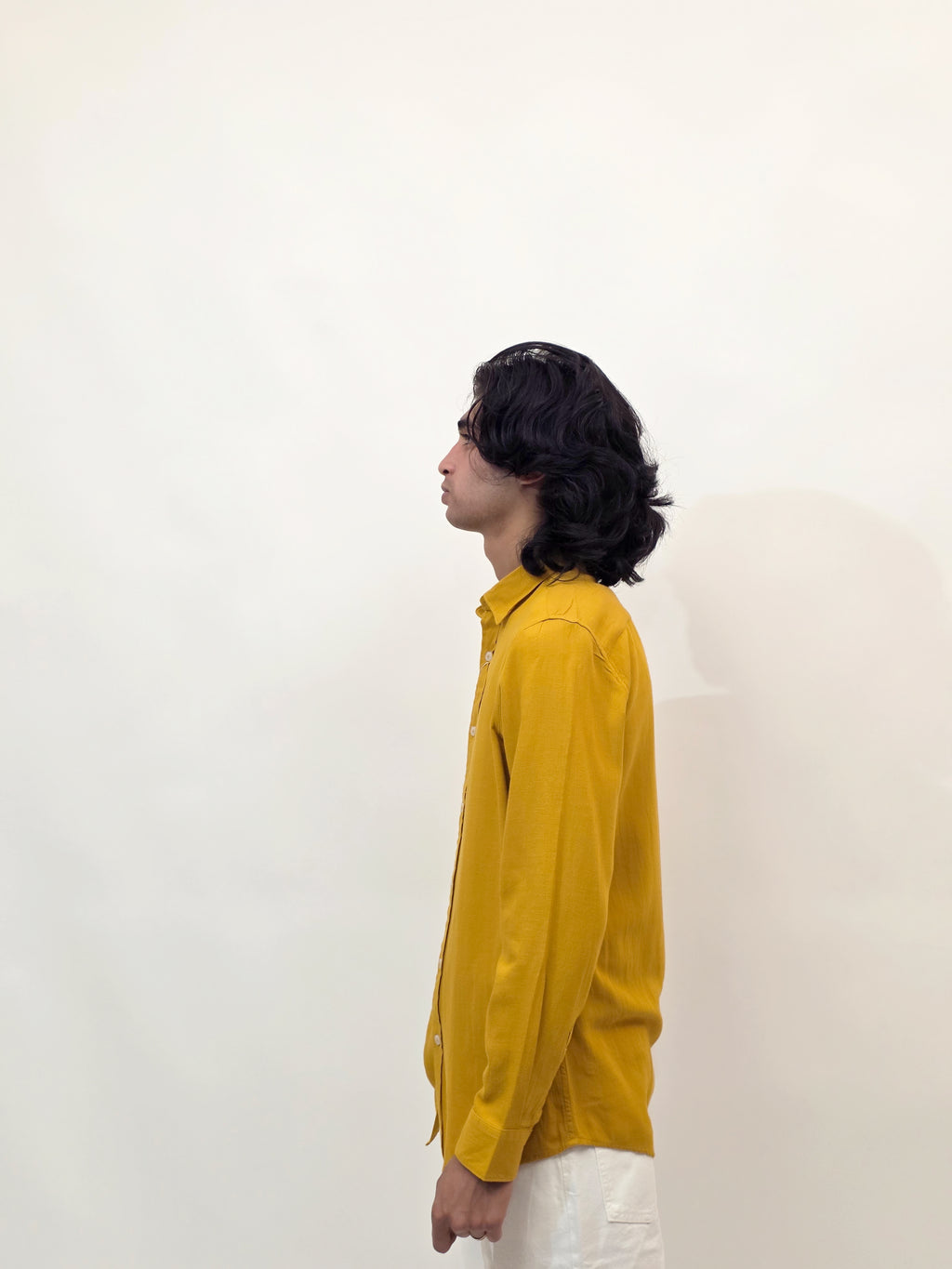 Dredge Linen Yellow Shirt